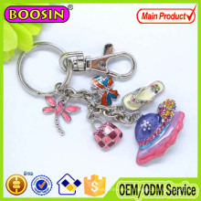 High Quality Metal Enamel Hangbag Handmade Keychain